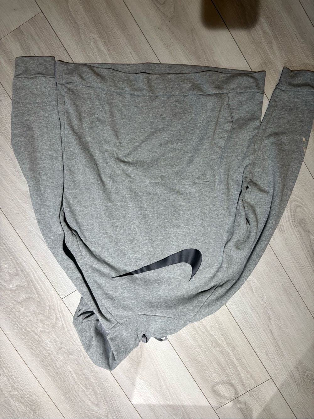 Nike Grey Hoodie with Black Swoosh